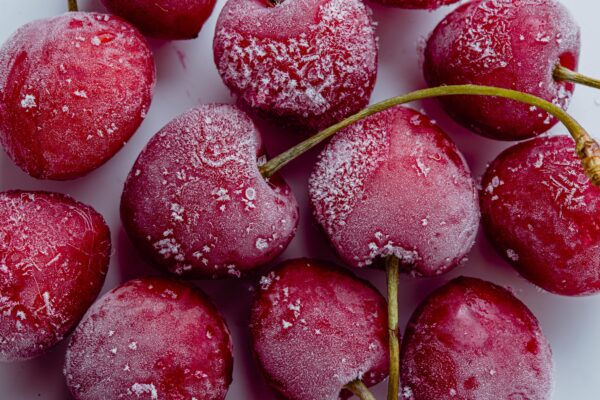 fruta escarchada